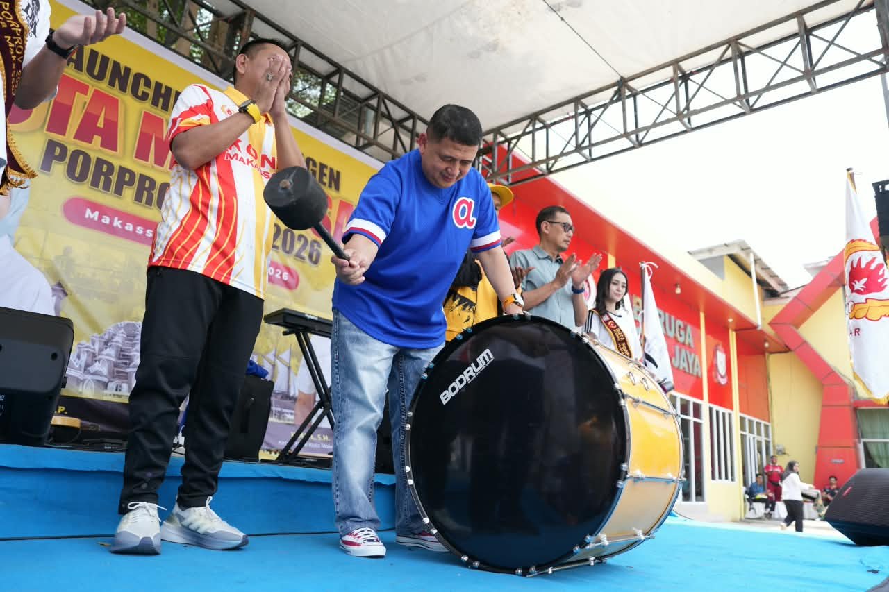 Matangkan Strategi, Appi Launching Kontingen Makassar Targetkan Juara Umum